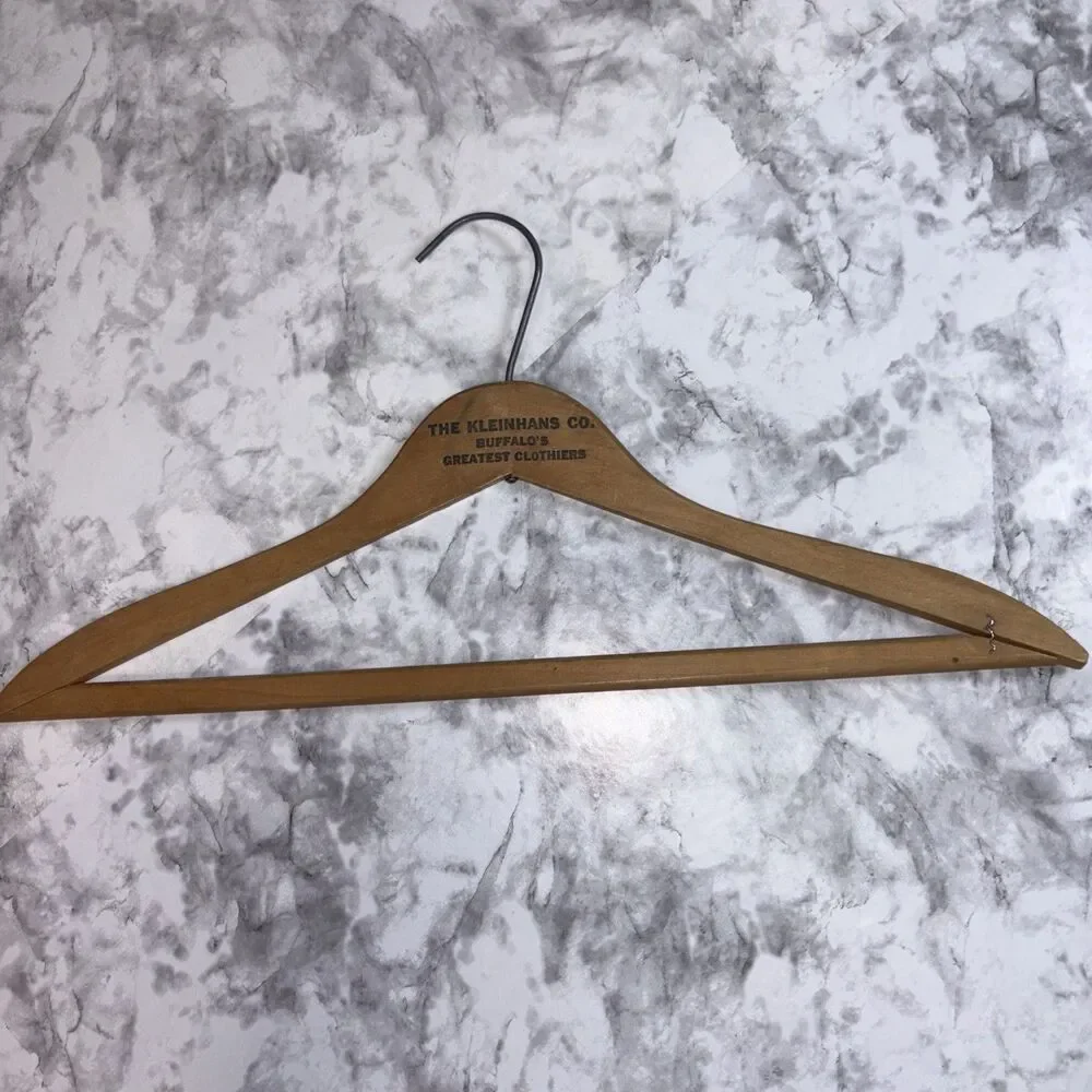 THE KLEINHANS CO Buffalo's Greatest Clothier New York NY Clothes Hanger Vintage